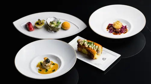 Swiss Deluxe Hotels Chefs United Chef Wehrle & Friends 2024 Dishes Mike Wehrle ©Bürgenstock Hotels AG