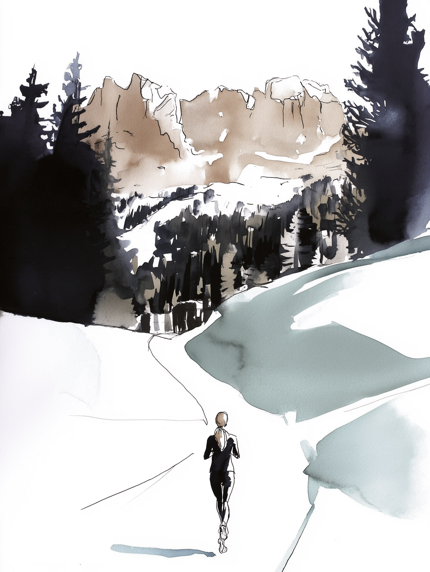 Swiss Deluxe Hotels H Magazine Winter 2025 26 U8655456844 Watercolor Illustration Of A Runner In The Swiss Al 6A258c7a B2f6 4680 B9d4 F67f69cfd5bd 2