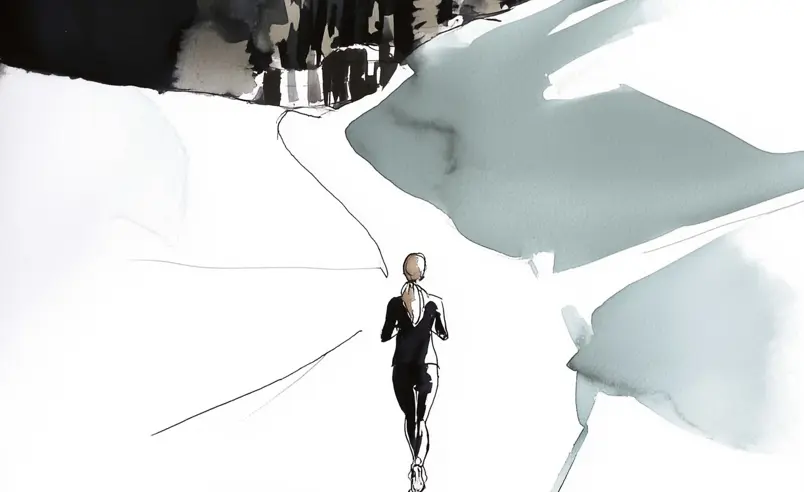Swiss Deluxe Hotels H Magazine Winter 2025 26 U8655456844 Watercolor Illustration Of A Runner In The Swiss Al 6A258c7a B2f6 4680 B9d4 F67f69cfd5bd 2