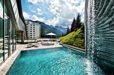 Tschuggen Grand Hotel Arosa View In Summer