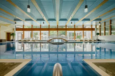 Mont Cervin Palace Zermatt Swimming Pool View