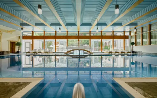 Mont Cervin Palace Zermatt Swimming Pool View