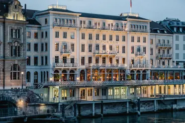 Grand Hotel Les Trois Rois Basel Sunset In Basel