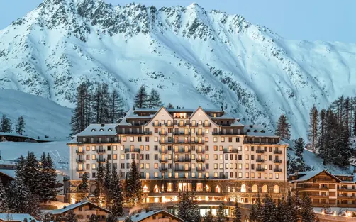 Swiss Deluxe Hotels 23 Outside View Carlton Hotel St. Moritz