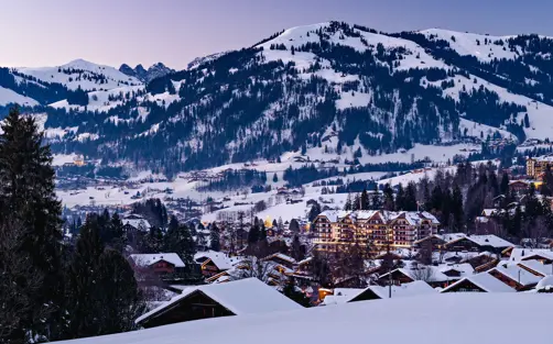 Park Gstaad Hotel Facade Winter